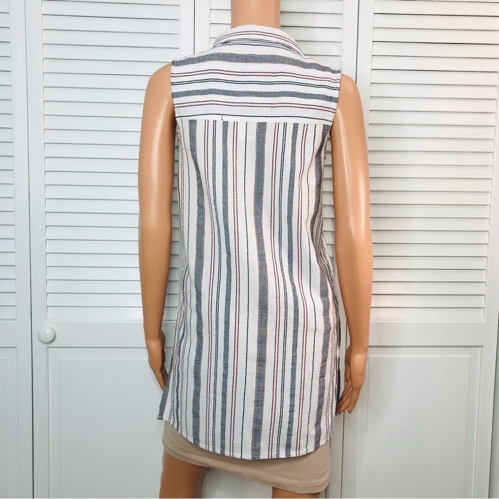 SIGRID OLSON Striped Button Down Tunic Size Extra… - image 7